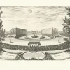 Estampe L'Ile d'Alcine et son palais enchanté - Israël Silvestre