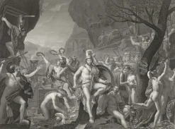 Hot Estampe Léonidas aux Thermopyles - Jacques-Louis David Chefs D'Œuvre Des Musées