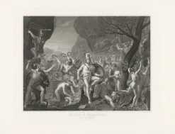 Hot Estampe Léonidas aux Thermopyles - Jacques-Louis David Chefs D'Œuvre Des Musées