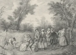 Estampe L'Été ou La Danse - Nicolas Lancret