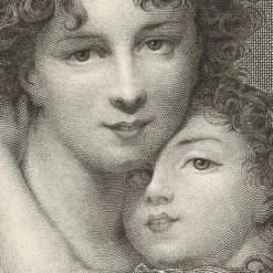 Estampe Madame Vigée Le Brun et sa fille Jeanne-Lucie, dite Julie Personnages Et Évènements Historiques|Chefs D'Œuvre Des Musées