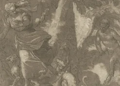 Estampe Nymphe poursuivie par un satyre - Véronèse