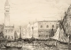Estampe Palais des Doges à Venise - Pierre Gusman