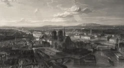 Estampe Paris en 1860 - Edouard Willmann