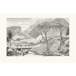 Estampe Paysage Rocky Arroyo au Nouveau Mexique de Roderick Mead