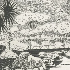 Estampe Paysage Rocky Arroyo au Nouveau Mexique de Roderick Mead