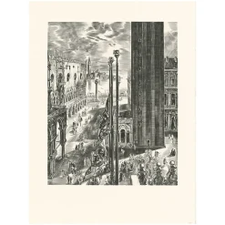 Sale Estampe Piazetta de Venise - Albert Decaris Art Moderne|Architecture Et Villes