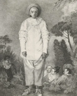 Estampe Pierrot, dit autrefois Gilles - Jean-Antoine Watteau