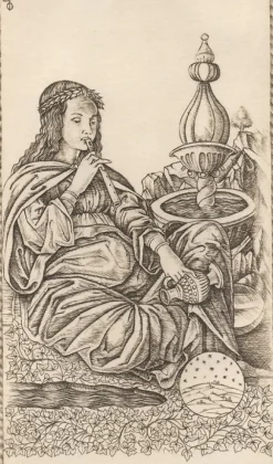 Best Estampe Poesia, carte 27, Le Tarot de Mantegna - Cécile Reims Art Moderne