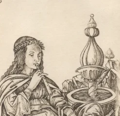 Best Estampe Poesia, carte 27, Le Tarot de Mantegna - Cécile Reims Art Moderne