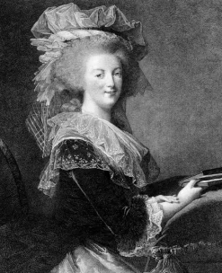 Estampe Portrait de Marie-Antoinette, en buste - Elisabeth Vigée Le Brun