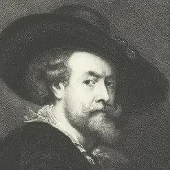 Estampe Portrait de Rubens