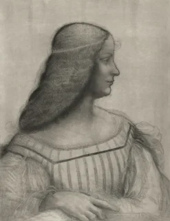 Online Estampe Portrait d'Isabelle d'Este - De Vinci Chefs D'Œuvre Des Musées