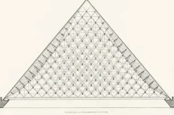 Estampe Pyramide du Louvre - Ieoh Ming Pei