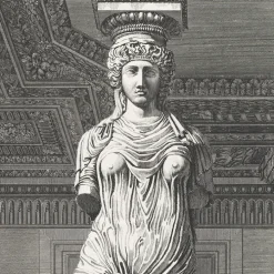 Estampe Rapprochement de divers fragments de la Salle de l'Institut - Louis-Pierre Baltard