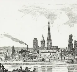 Discount Estampe Rouen : vue générale - Emile-Frédéric Nicolle Architecture Et Villes