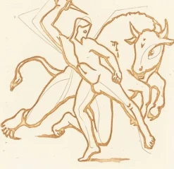 Best Estampe Thésée et le Minotaure - Roderick Mead Art Moderne