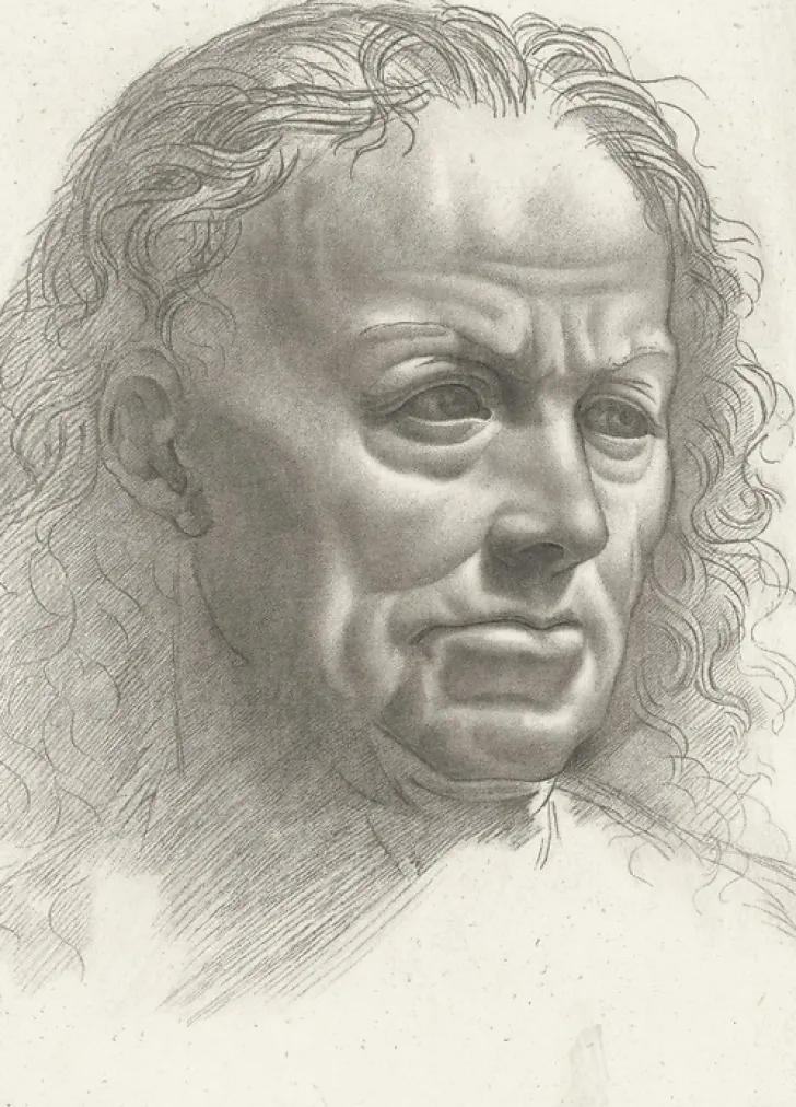 Outlet Estampe Tête de vieillard - Léonard de Vinci Dessins