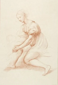 Clearance Estampe Étude de vierge pour la Sainte famille de François 1er - Raphaël Dessins
