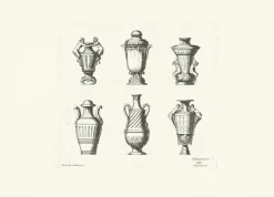 Sale Estampe Vase d'époque Louis XII - Auguste Péquégnot Architecture Et Villes