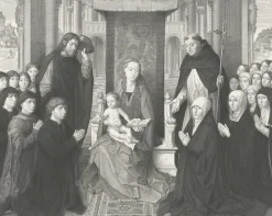 Estampe Vierge des donateurs - Hans Memling