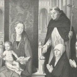 Estampe Vierge des donateurs - Hans Memling