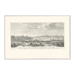 Estampe Vue de Paris, prise du milieu du Pont-Neuf
