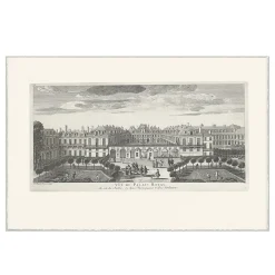 Estampe vue du Palais-Royal Côté Jardin