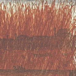 Estampe Vue en perspective du palais des Tuileries du côté de l'entrée - Arnulf Rainer 1992