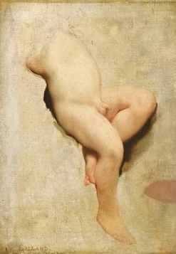 Etude d'enfant nu (panneaux acryliques)