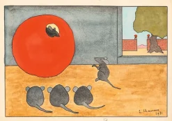 Clearance Fables de La Fontaine, « Le rat qui s'est retiré du monde », 1921 (panneaux acryliques) Panneaux Acryliques