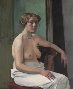 Femme assise à demi-nue (toiles encadrées)