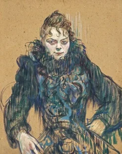 Femme au boa noir (détail), 1892 (toiles encadrées)