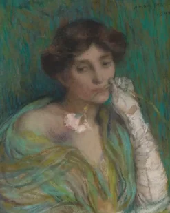 Femme à l'oeillet (panneaux aluminium)