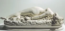 Femme piquée par un serpent (panneaux aluminium)