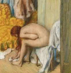 Outlet Femme à sa toilette s’essuyant le pied gauche (détail) (affiches d'art) Affiches D'Art|Affiches D'Art Encadrées