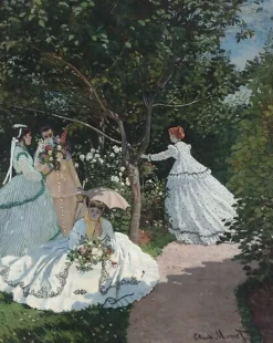 Femmes au jardin, à Ville d'Avray (panneaux acryliques)