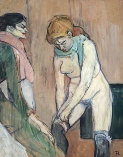 Clearance Femme tirant son bas, vers 1893-1894 (toiles encadrées) Toiles Encadrées|Toiles Sur Châssis