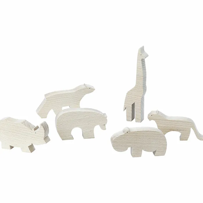Figurine en bois François Pompon - Rhinocéros, Pompon Toys