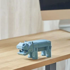 Figurine en bois Hippopotame - Morphits by Yoshiaki Ito