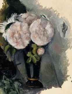 Fleurs dans un vase bleu (toiles encadrées)