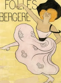 Outlet Folies Bergères : maquette définitive de l'affiche de 1900 (toiles sur châssis) Toiles Sur Châssis|Panneaux Acryliques