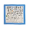 Clearance Foulard Blanc Alphabet Niki de Saint Phalle 70x70cm Foulards, Étoles, Châles