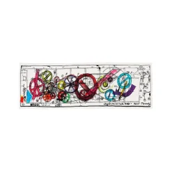 Foulard Requiem pour une feuille morte Jean Tinguely 42x140cm Foulards, Étoles, Châles