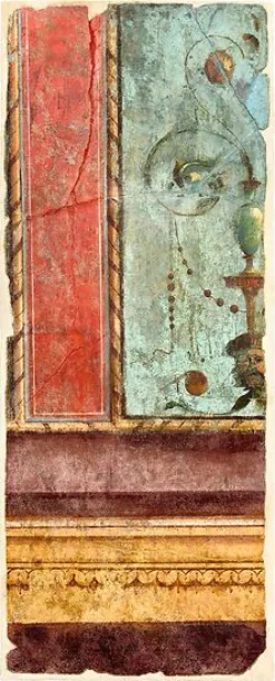 New Fragment de fresque du Deuxième style (toiles encadrées) Toiles Encadrées|Toiles Sans Cadre