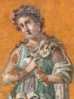 Fresque représentant Calliope, muse de la poésie épique (détail), 62-79 après J.-C. (toiles encadrées)