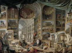 Galerie de vues de la Rome antique (détail) (panneaux acryliques)