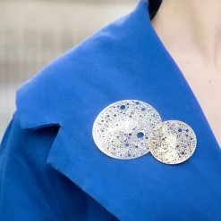 Grande broche magnétique Lunar - Métal mat