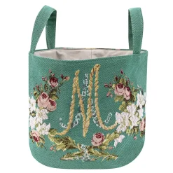 Grand panier Tapisserie Marie Antoinette - 25 x 43 cm