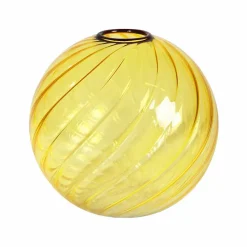 Grand vase spirale Jaune Ø 13 cm